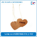 SenCai custom heart shaped kraft paper tags